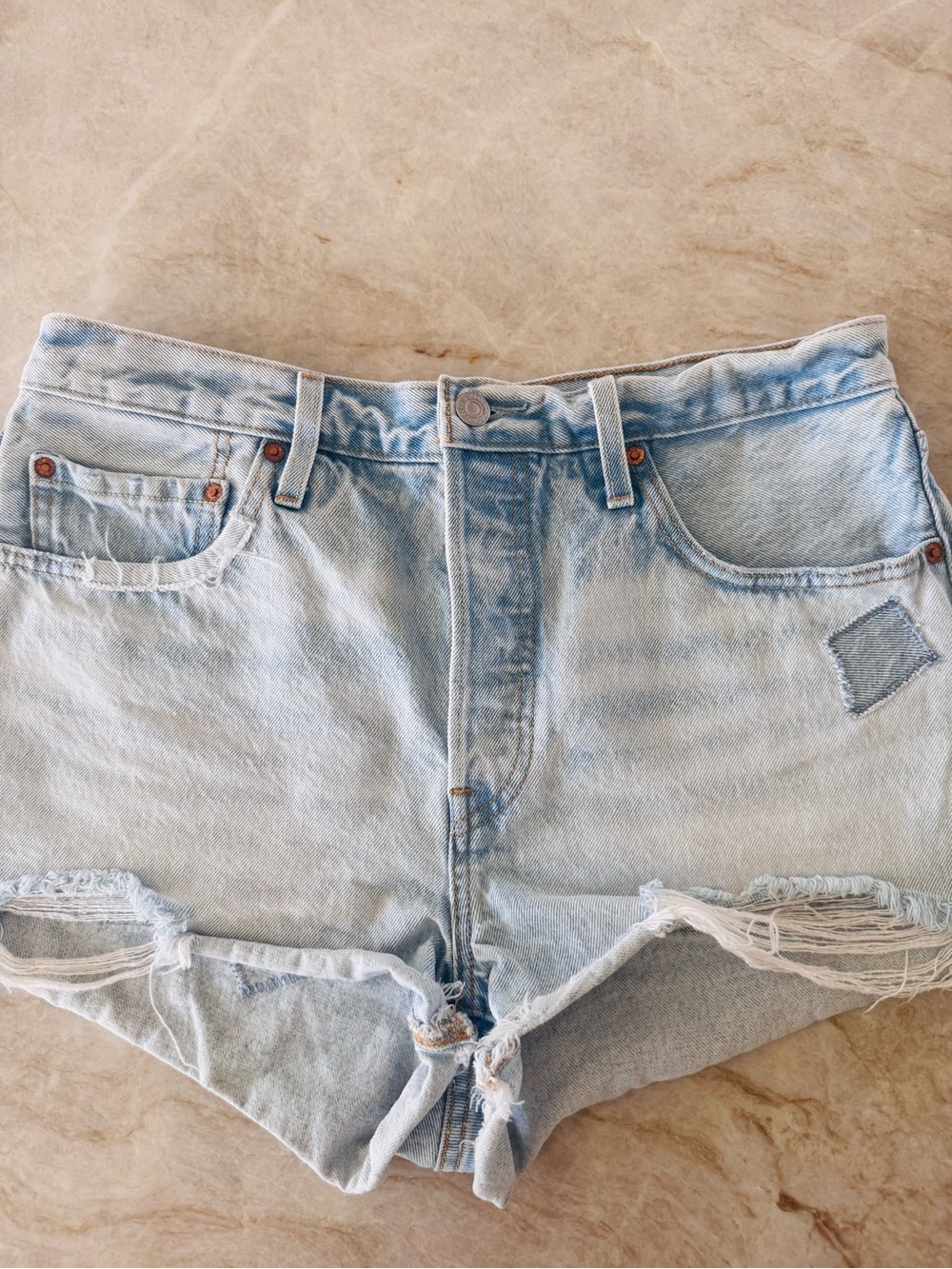 Levi’s Premium 501 Distressed Cut Off Denim Shorts W31
